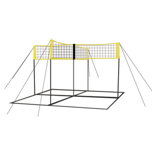 Outdoor Portable Volleyball Four Cross Square Net Set